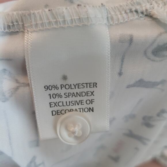 121st US Open Size M Golf Torrey Pines All Over Print Polo Rugby Shirt White - Picture 8 of 9